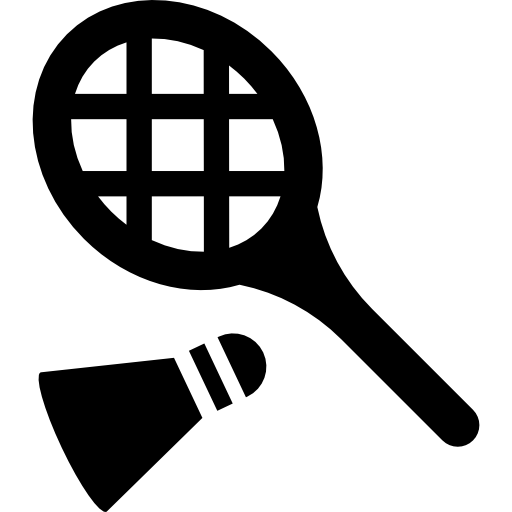 Badminton RAcket and Feather